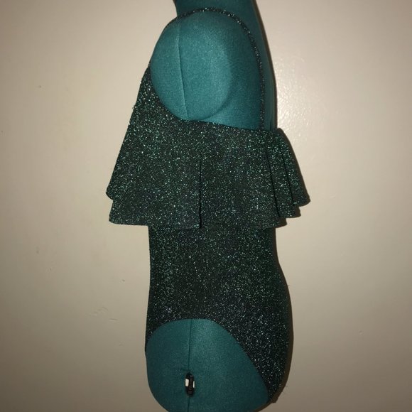 Emerald Green Glitter ZARA Bodysuit - Picture 3 of 6